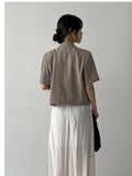 [summer] Repair Van Double Crop Half Jacket