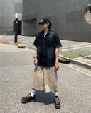 Uncle Patch Short Sleeve Denim Shirt