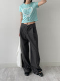 Love Lace Crop Short Sleeve T-shirt