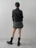 Asso Check Slim Fit Crop Shirt