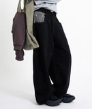 Wellington check balloon cotton pants