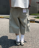Vintage Washed Cargo Bermuda Pants