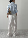 Yvon Nylon Strap Wide Slacks
