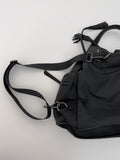 Multi twill leather bucket bag