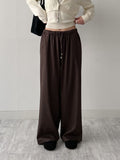 Striped Banding Wide Slacks