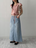 179 Stopper Denim Long Skirt
