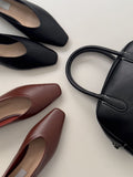 Almond Square Flat Shoes