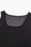 Dot see-through layered one piece