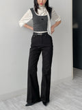 Ribbon Square Neck Knit Bustier