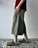 D-Ring Sand Washed Bermuda Denim