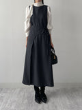 [Wrap SET] Abe Sleeveless Long One Piece