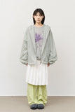 (W) Has Pleats Wrap Skirt