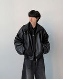 Mace Crop Leather Jumper