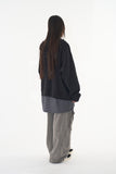 Star waffle hoodie zip-up