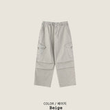E Dyeing Washed Snap Pants