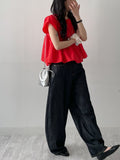 647 Suspender Selvedge Balloon Fit Denim Pants