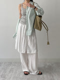 Wrinkle Wrap Layered Banding Pants