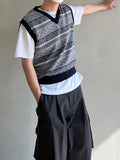 Jacquard V Knit Vest
