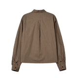 Shell Cropped Checked Shirt