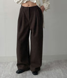 [Setup Available] Pepper Two-Tuck Wide Slacks