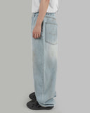 Dirty denim balloon jeans
