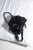 black bucket backpack