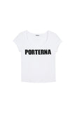 PRTN) U-neck Hurupi Logo Short Sleeve T-Shirt