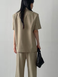 Log 3 Button Overfit Half Jacket