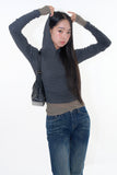 Veil modal hood long sleeve