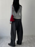 Layered Shirring Boat Neck T-Shirt