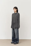 (W) Ala Frill Hooded Top