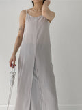 Collin Slit Layered Long One Piece