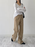 [unisex] Cotton flare bootcut pants