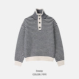 Hawk Striped High Neck Knit