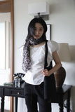 Leopard chiffon muffler