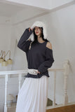Halter Study Unbalanced Sweatshirt
