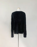 Katsumi Loose-Fit Fur Cardigan