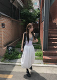 BLOCK LINE HALTER SLEEVELESS