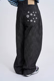 Eddy slub point denim pants