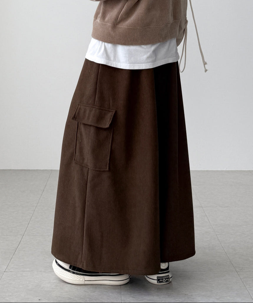 【YOURNUS】Mel Corduroy Crop Cargo Pants YOURNUS (ユアノス) - メルコーデュロイクロップカーゴパンツ