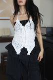 Vacation Ruffle Halter Sleeveless
