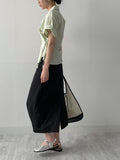 [short-sleeve ver] Ribbon Poplin Loose Fit Shirt