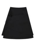 DRAPED LAYERED SKIRT