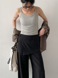 Ribbed U-neck Bra Top Sleeveless