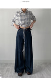 437 High Waist Wide Denim Pants