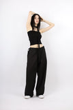 curve wide pants