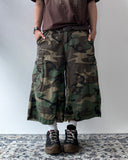 Military Camo Cargo Bermuda Pants