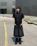 Nylon double pocket short sleeve shirt