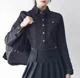 Mintini washed denim shirt