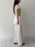 Frill Wrap Short Sleeve Blouse